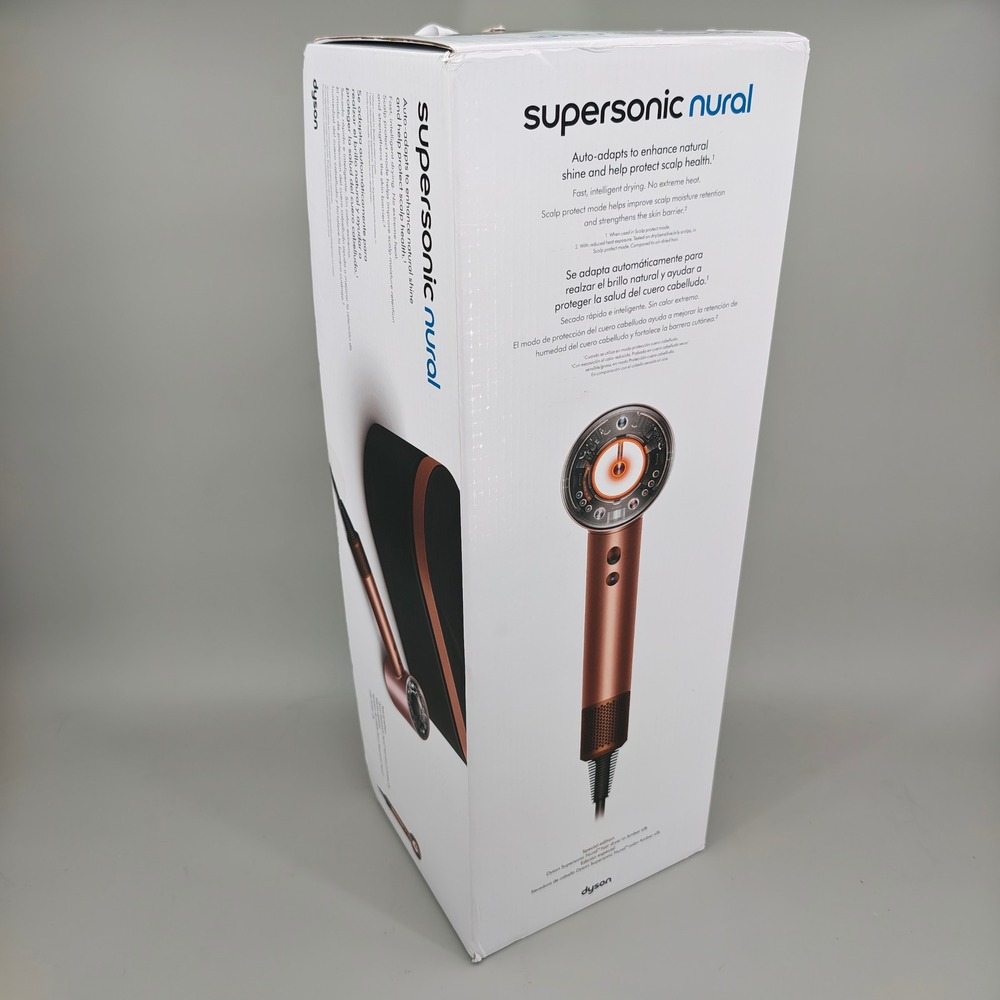 Dyson Supersonic Nural Hair Dryer HD16 Amber Silk Special Edition Open Box Demo